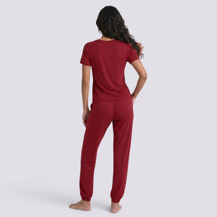 Conjunto Pijama Dos Piezas Mujer Manga Corta Elegante