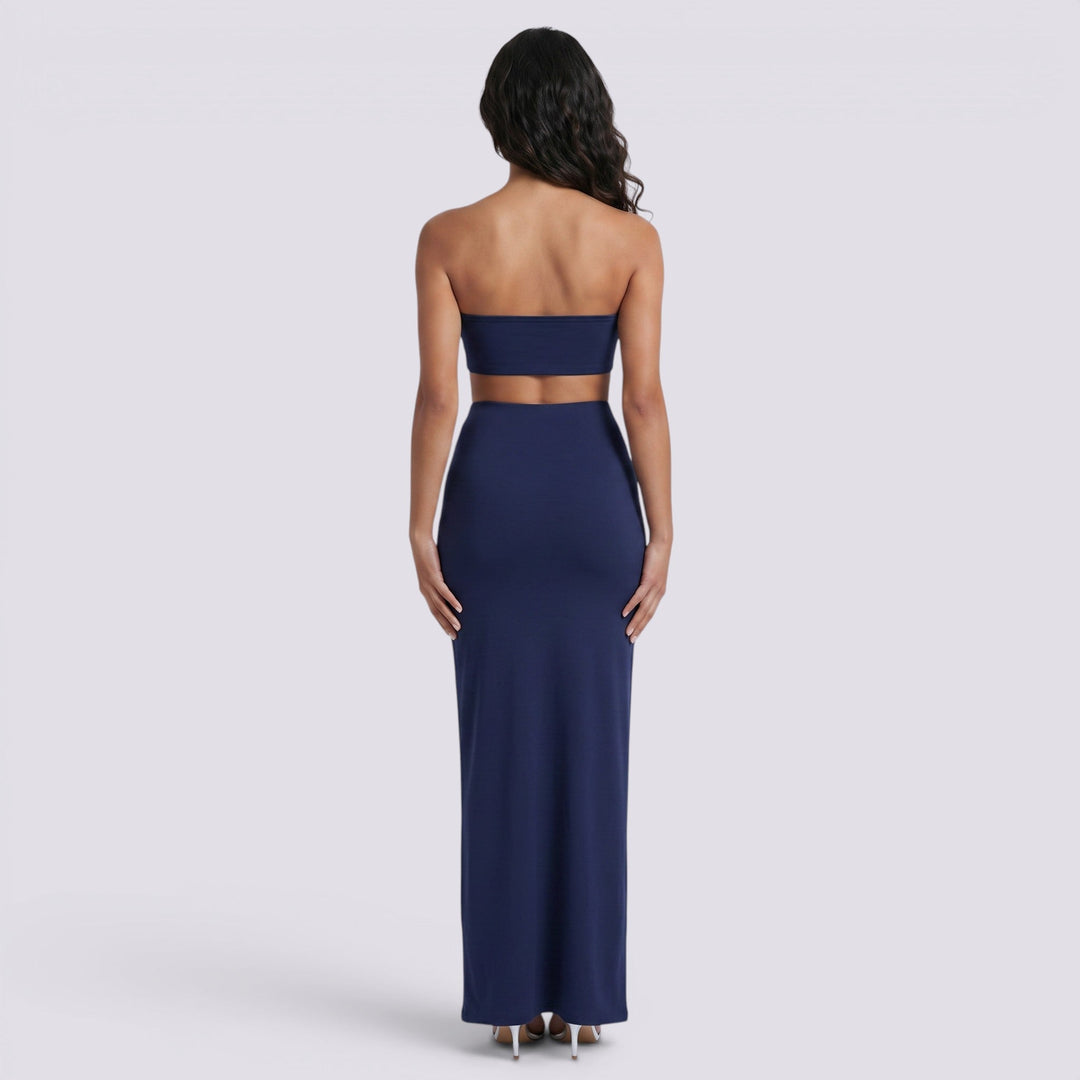 Conjunto Mujer Falda Larga Elegante