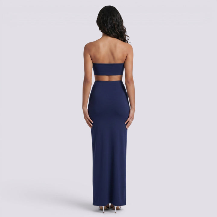 Conjunto Mujer Falda Larga Elegante