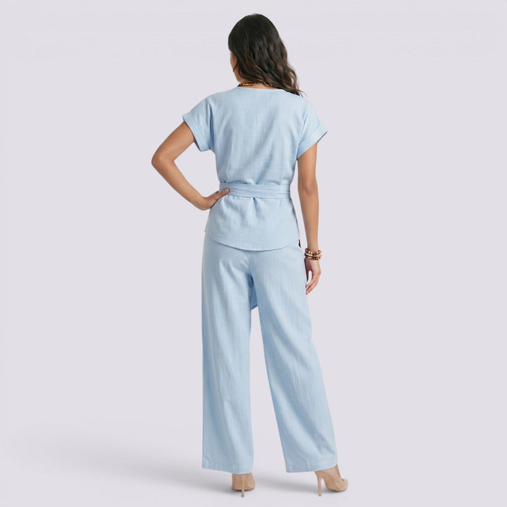 Conjunto Mujer Pantalón Ancho Elegante Verano