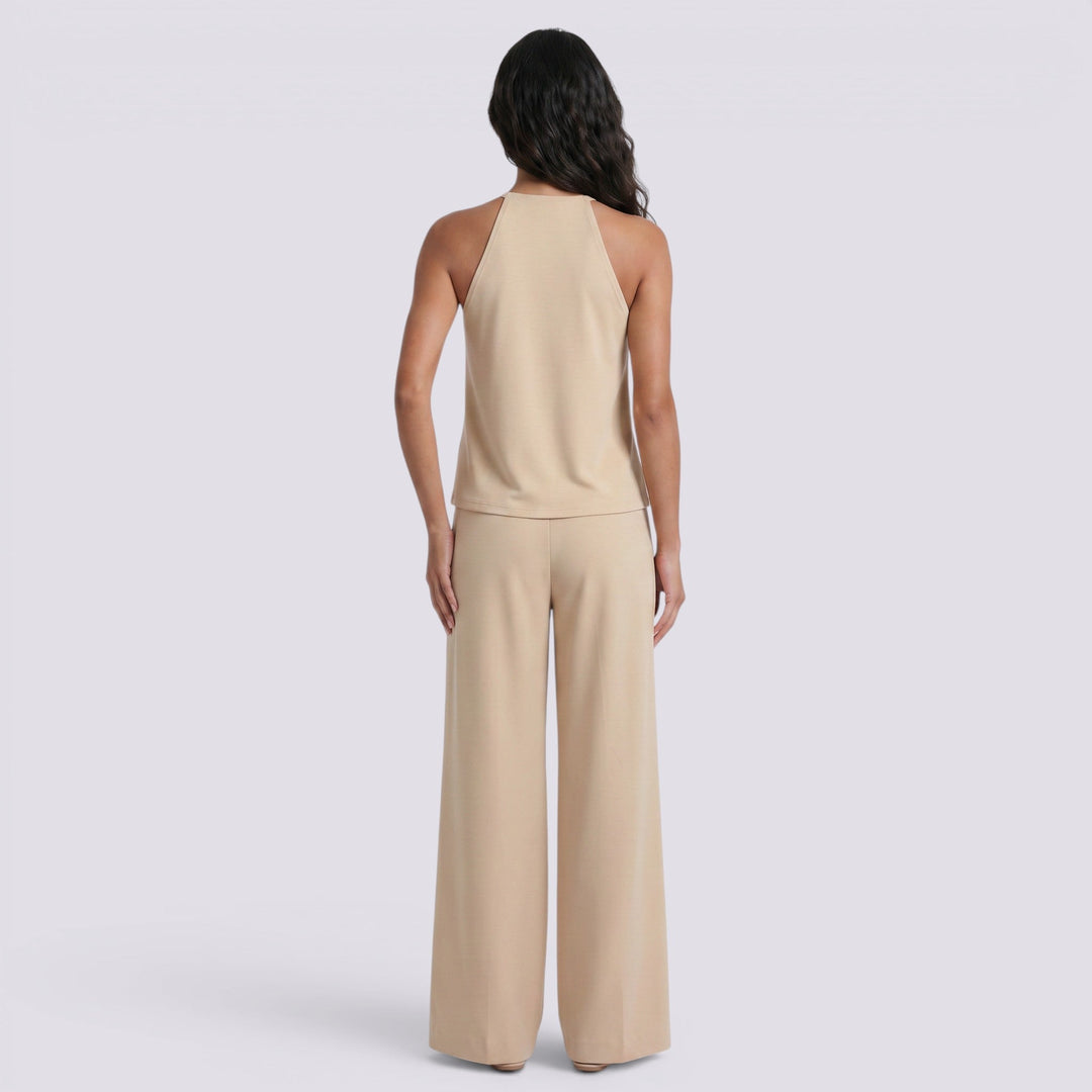 Conjunto Mujer Pantalón Ancho Top Halter