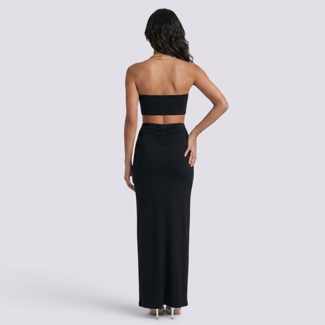 Conjunto Mujer Falda Larga Elegante