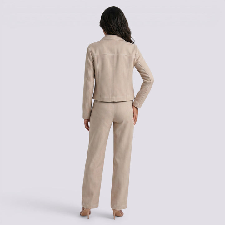 Conjunto dos Piezas Mujer Chaqueta  Pantalón Mujer Pata de Gallo
