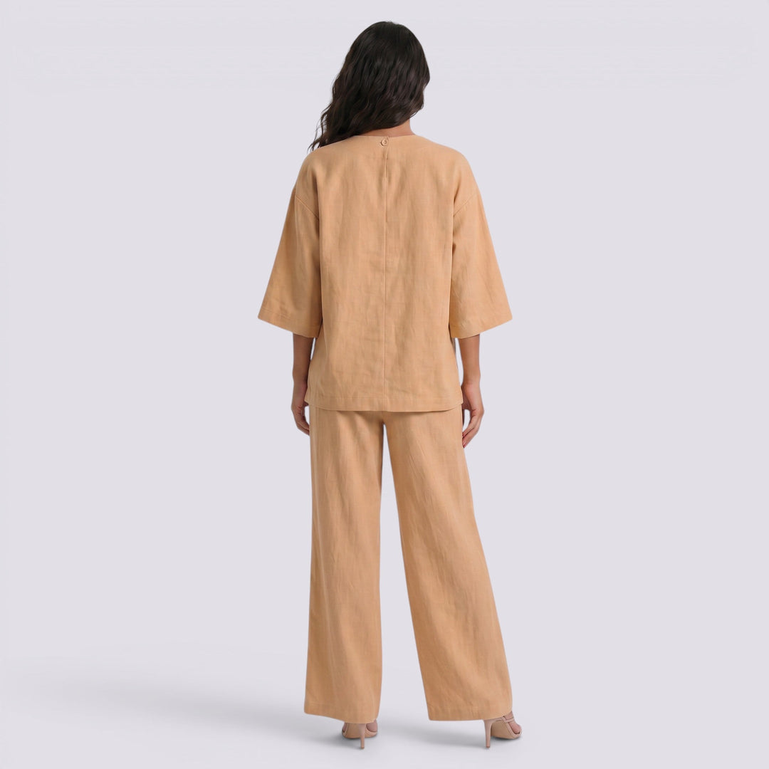 Conjunto Dos Piezas Mujer Pantalón Ancho