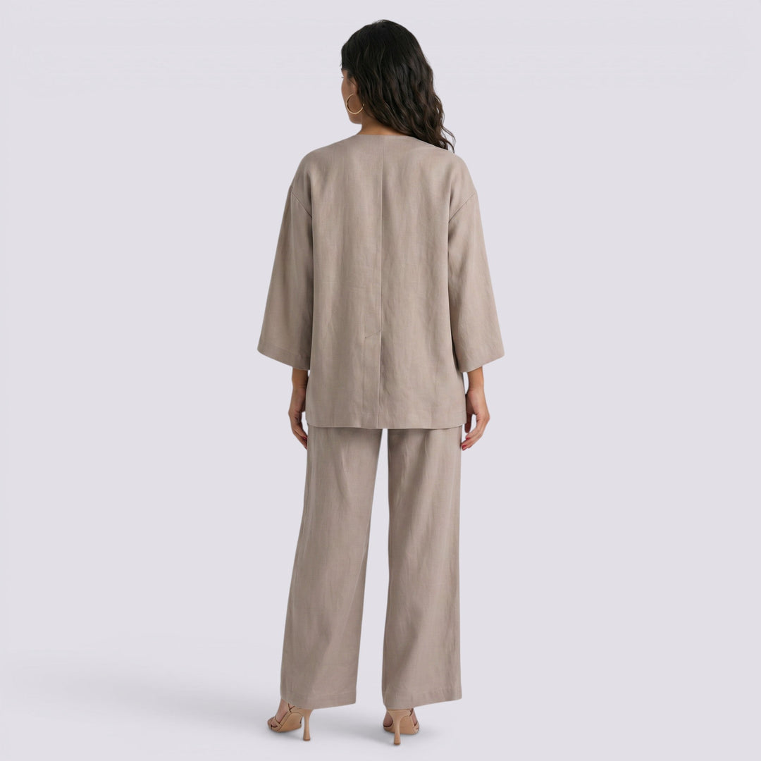 Conjunto Top y Pantalón Mujer Elegante