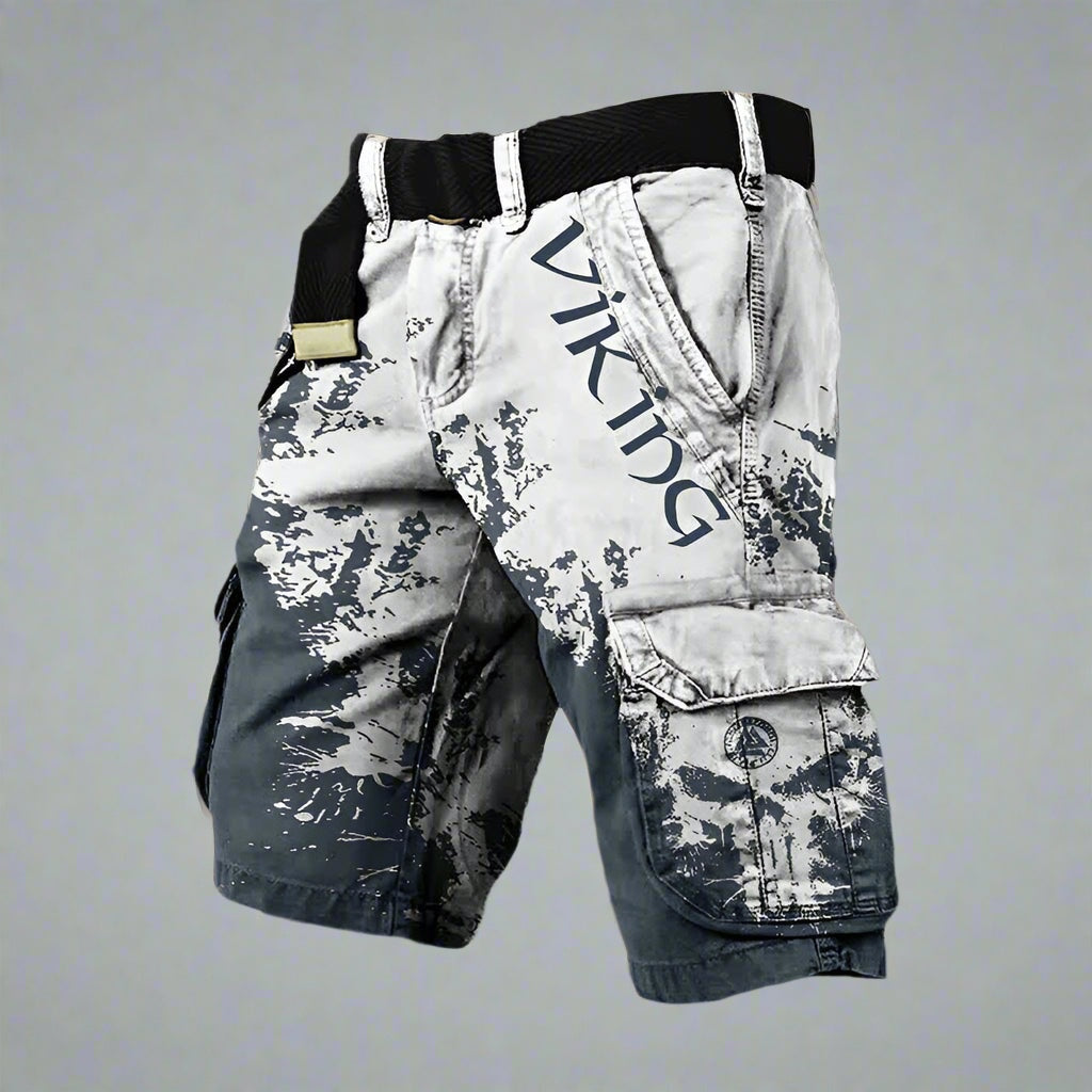 Darío | Pantalón Cargo Corto Hombre Estampado Vikingo