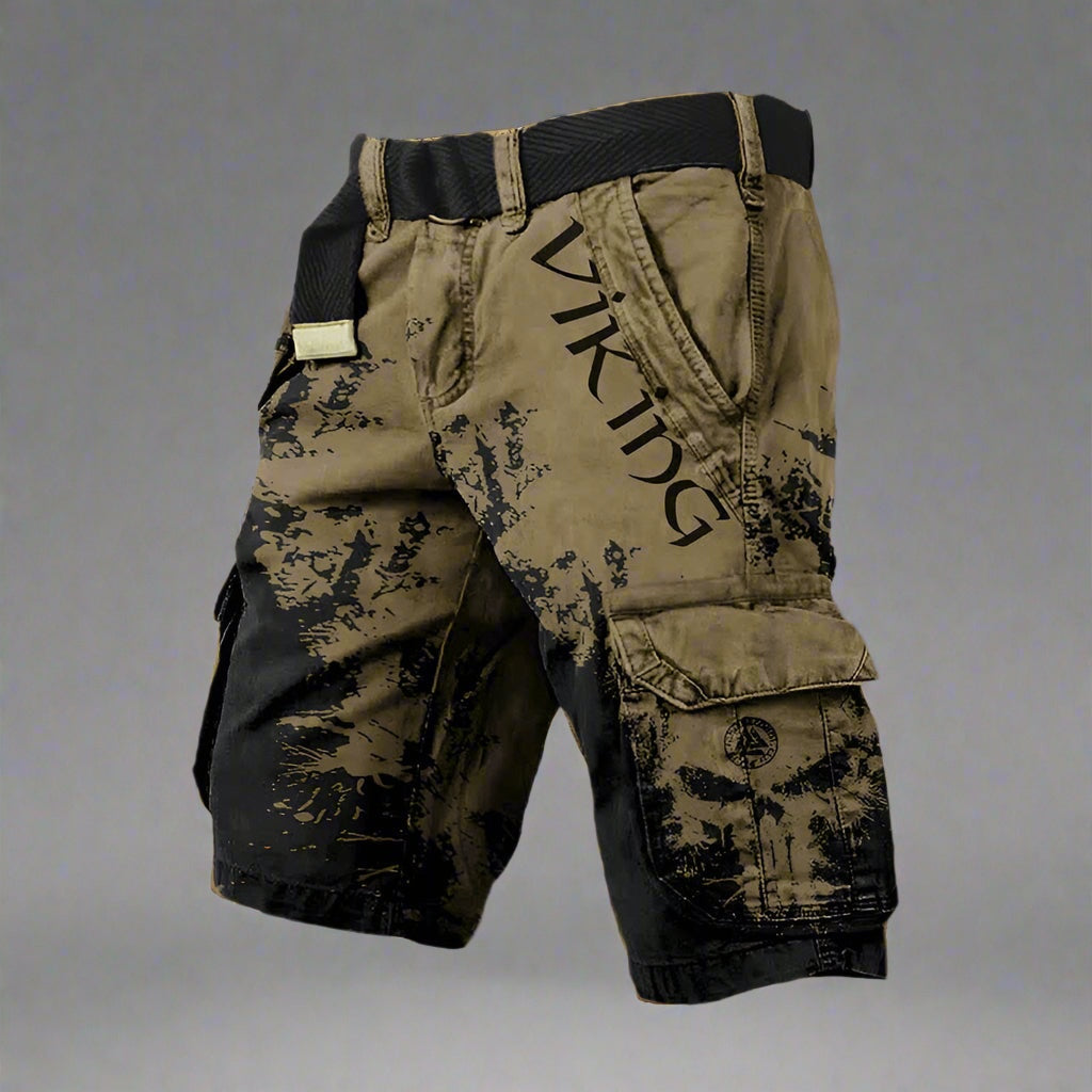 Darío | Pantalón Cargo Corto Hombre Estampado Vikingo