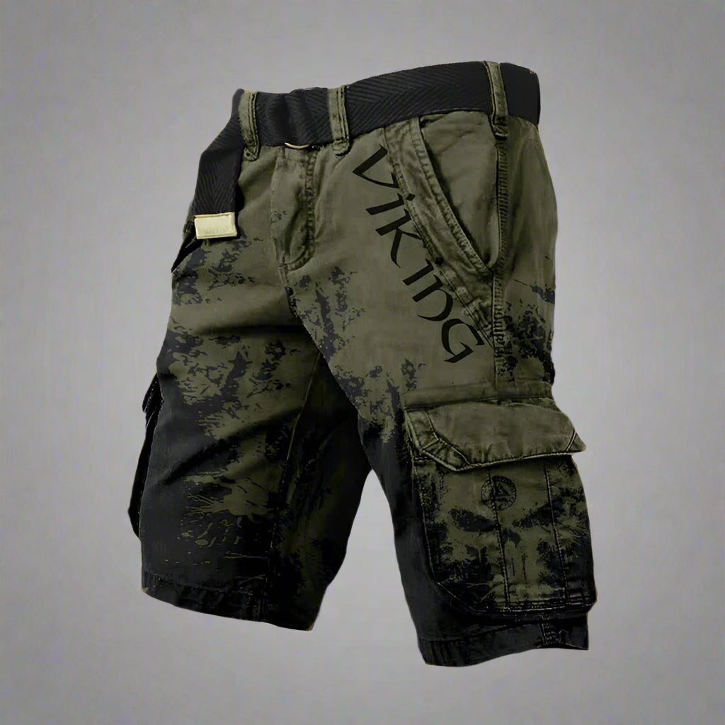 Darío | Pantalón Cargo Corto Hombre Estampado Vikingo
