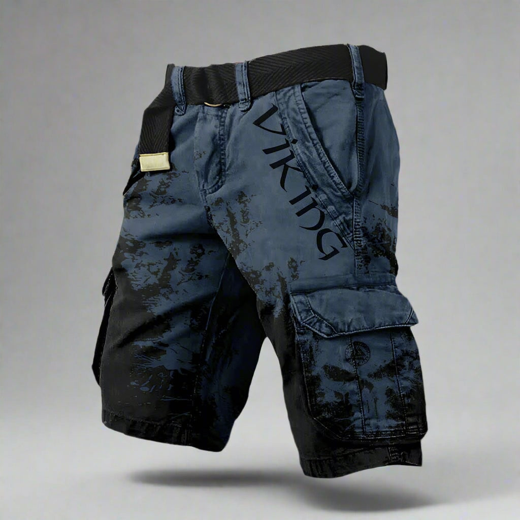 Darío | Pantalón Cargo Corto Hombre Estampado Vikingo