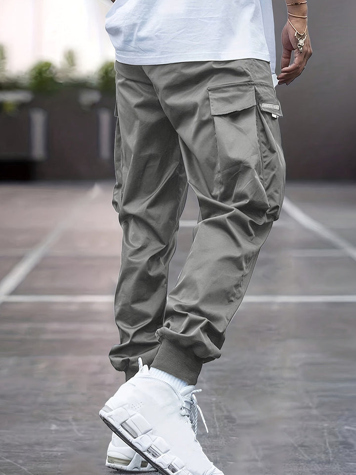 Diego | Pantalón Jogger Cargo Hombre Bolsillos Laterales Cintura Elástica
