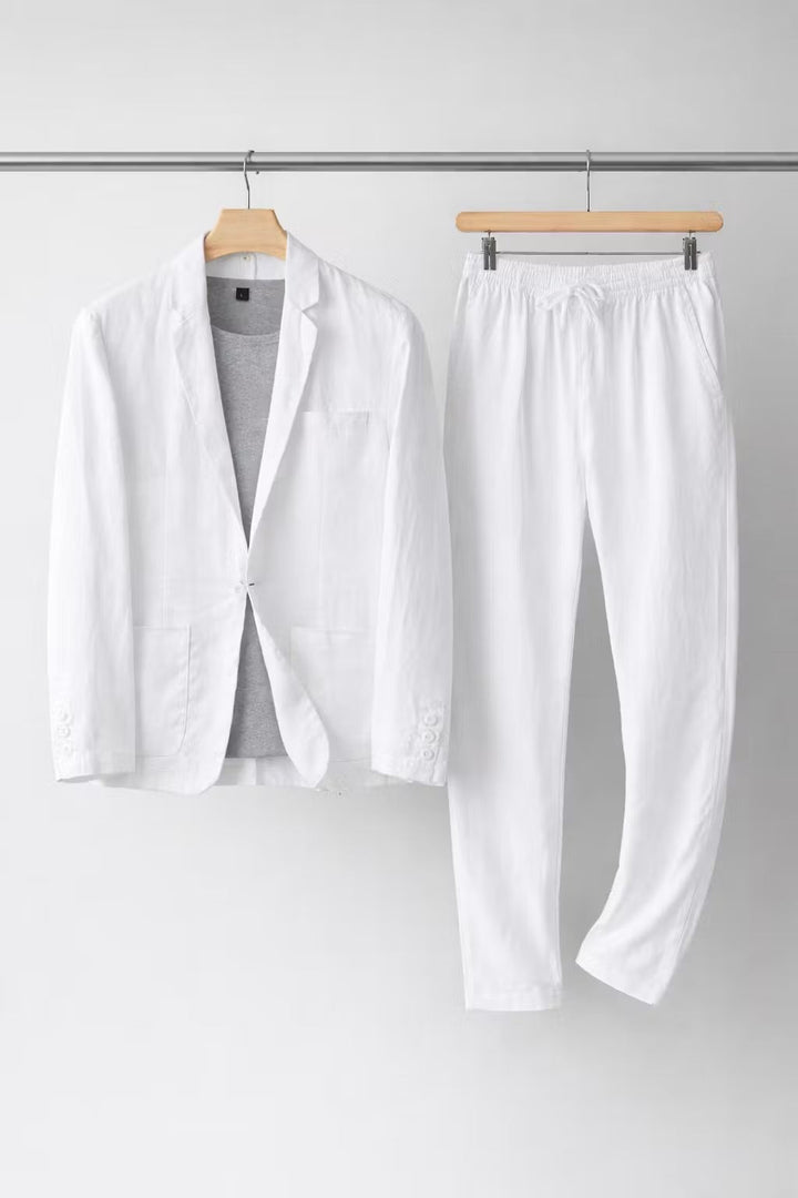 Emilio | Traje de Lino Hombre Corte Relajado