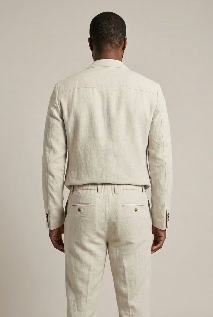 Emilio | Traje de Lino Hombre Corte Relajado