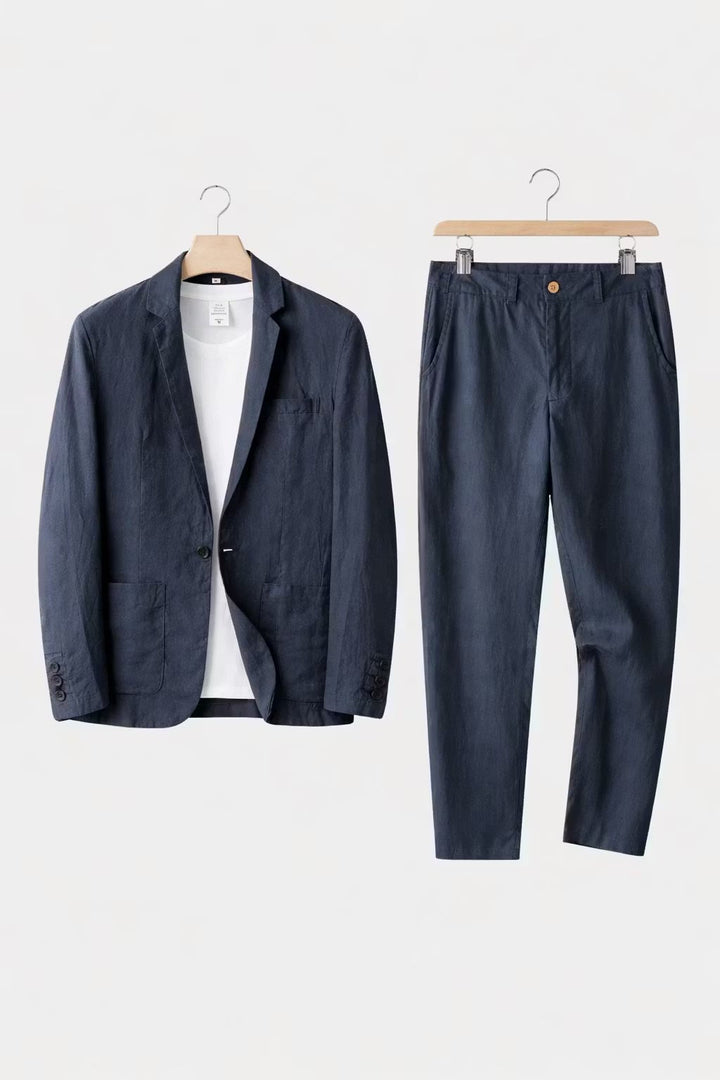 Emilio | Traje de Lino Hombre Corte Relajado