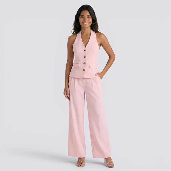 Conjunto Chaleco Pantalón Mujer Elegante