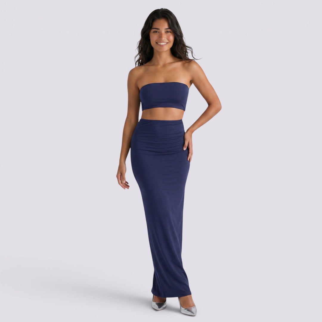 Conjunto Mujer Falda Larga Elegante