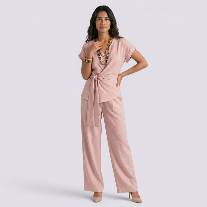 Conjunto Mujer Pantalón Ancho Elegante Verano