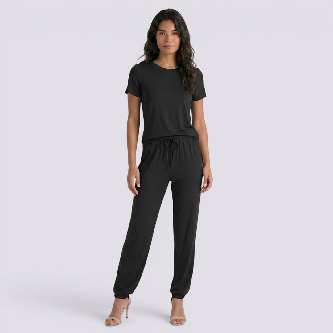 Conjunto Pijama Dos Piezas Mujer Manga Corta Elegante