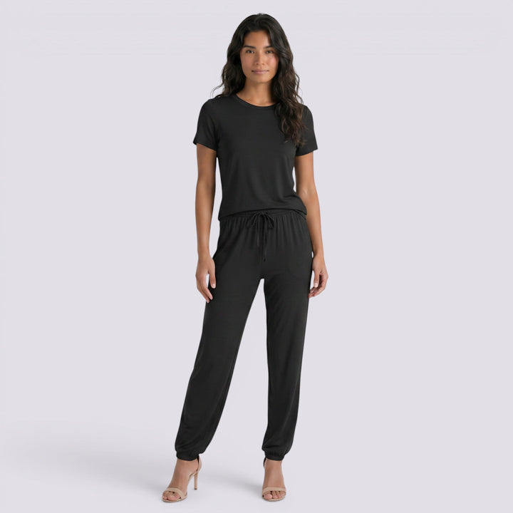 Conjunto Pijama Dos Piezas Mujer Manga Corta Elegante