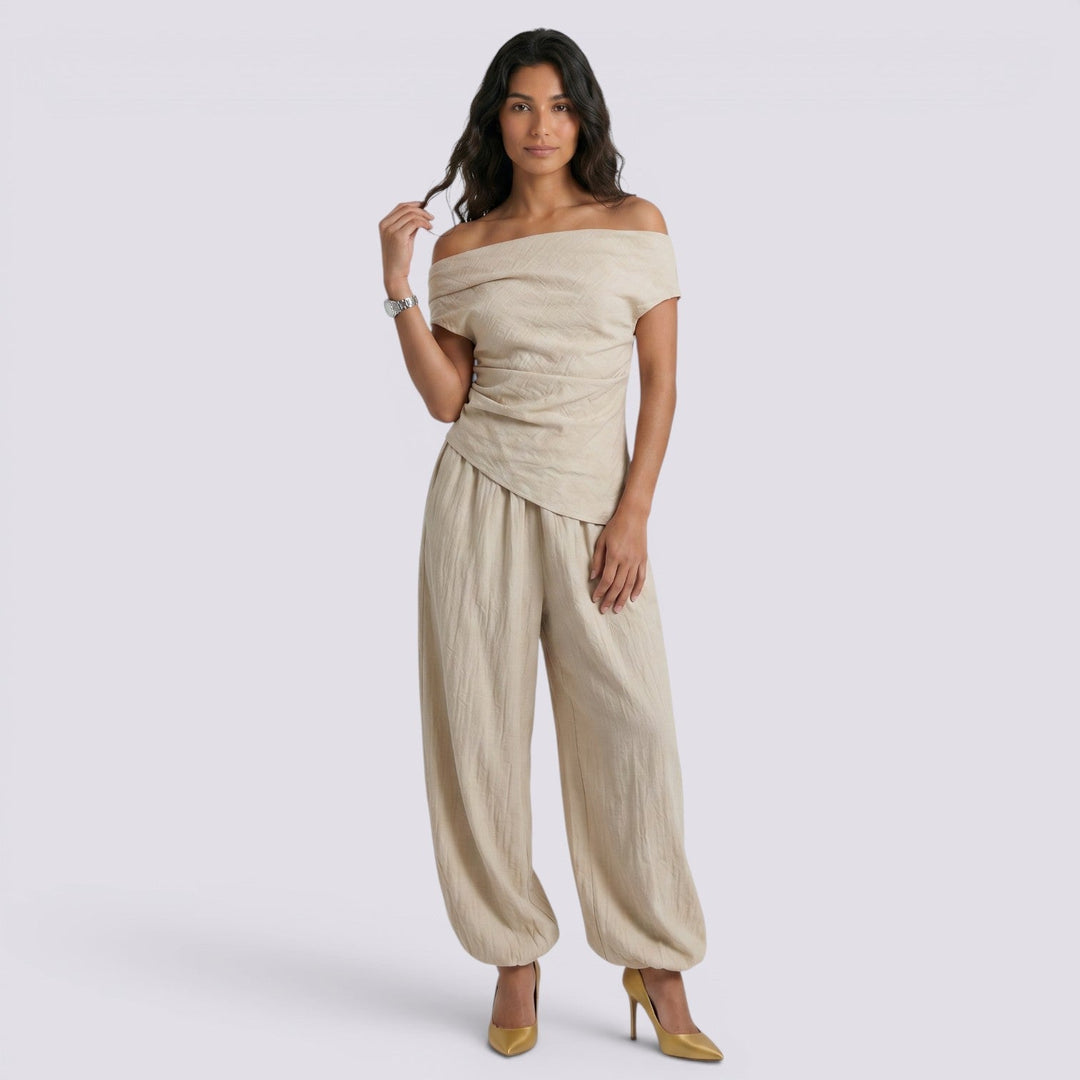 Conjunto Mujer Verano Pantalón Ancho