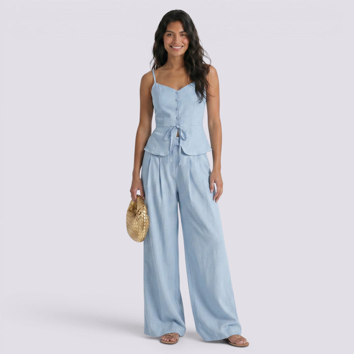 Conjunto Mujer Top Tirantes Cintura Alta
