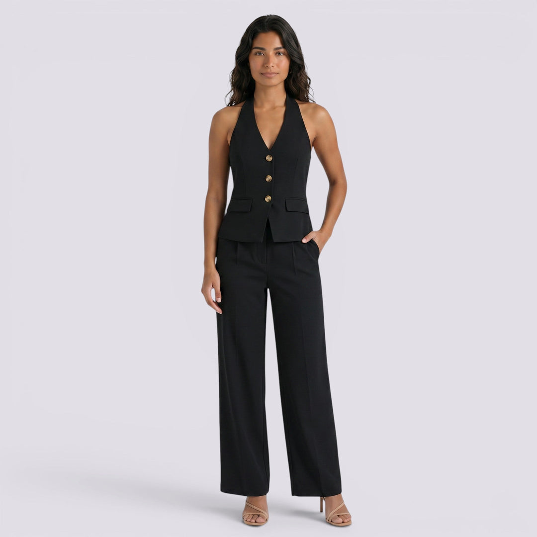 Conjunto Chaleco Pantalón Mujer Elegante