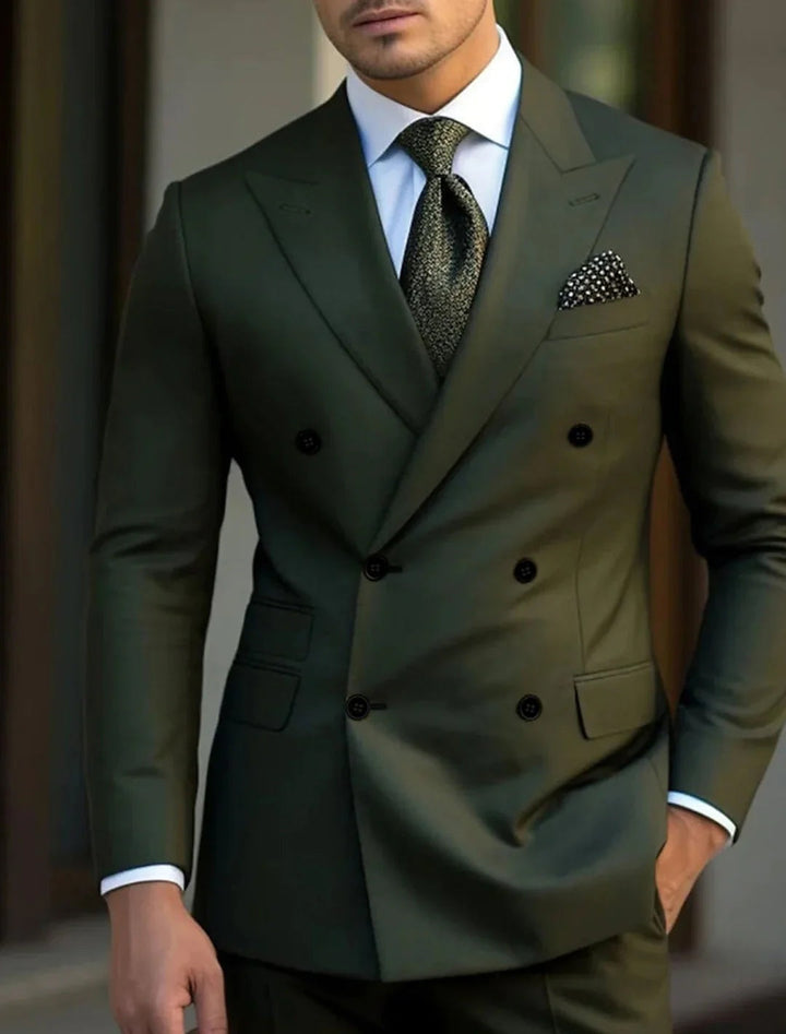 Gonzalo | Traje de Novio Cruzado Hombre Solapa de Pico