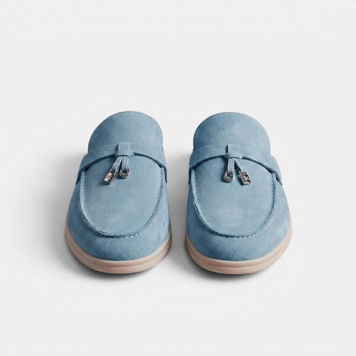 Mocasines Mule Hombre Ante