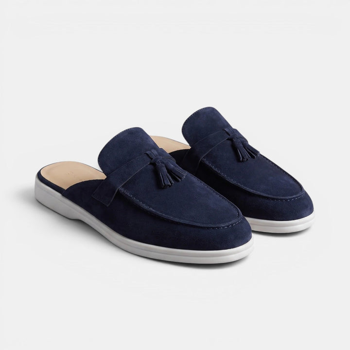 Mocasines Mule Hombre Ante