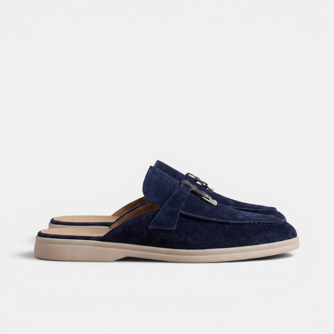 Mocasines Mule Hombre Ante