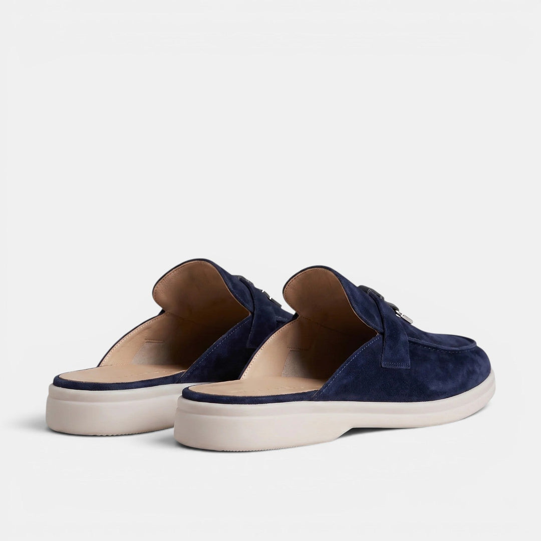 Mocasines Mule Hombre Ante