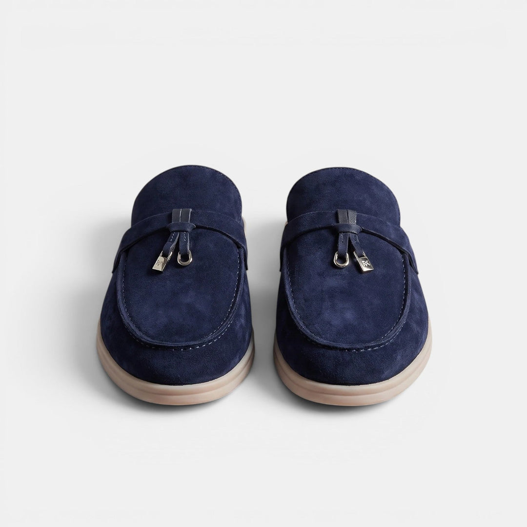 Mocasines Mule Hombre Ante