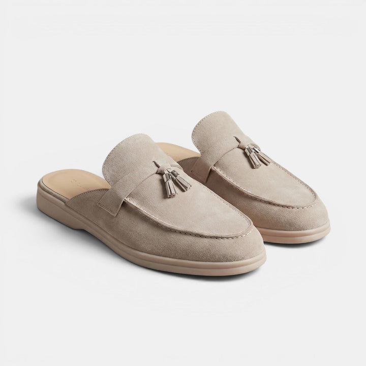 Mocasines Mule Hombre Ante