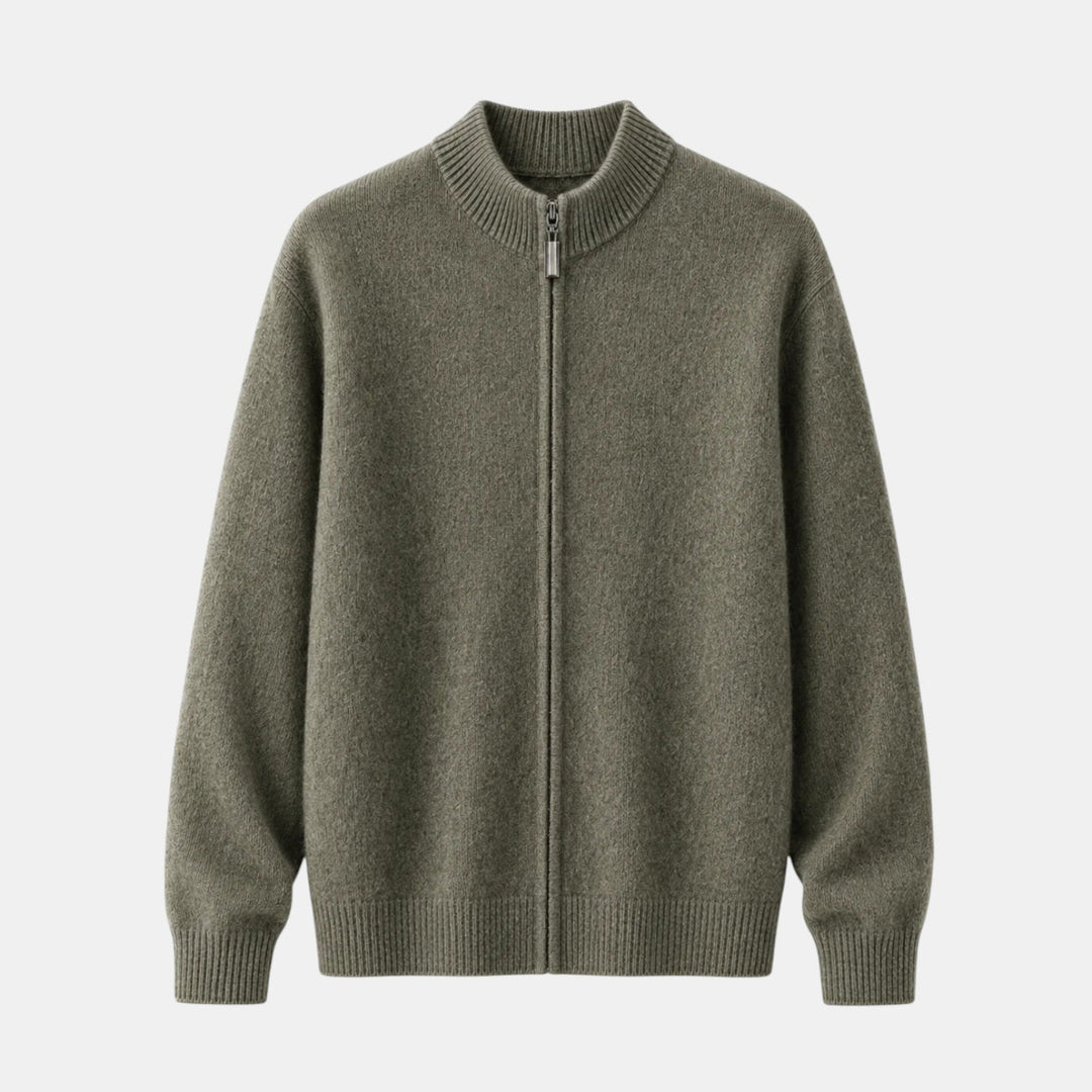 Chaqueta de Merino para Hombre con Cremallera