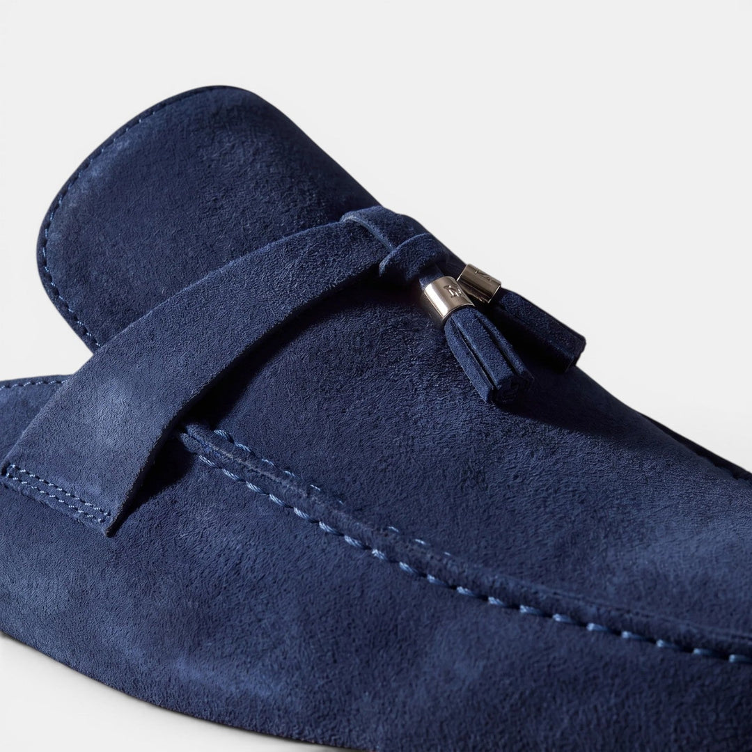 Mocasines Mule Hombre Ante