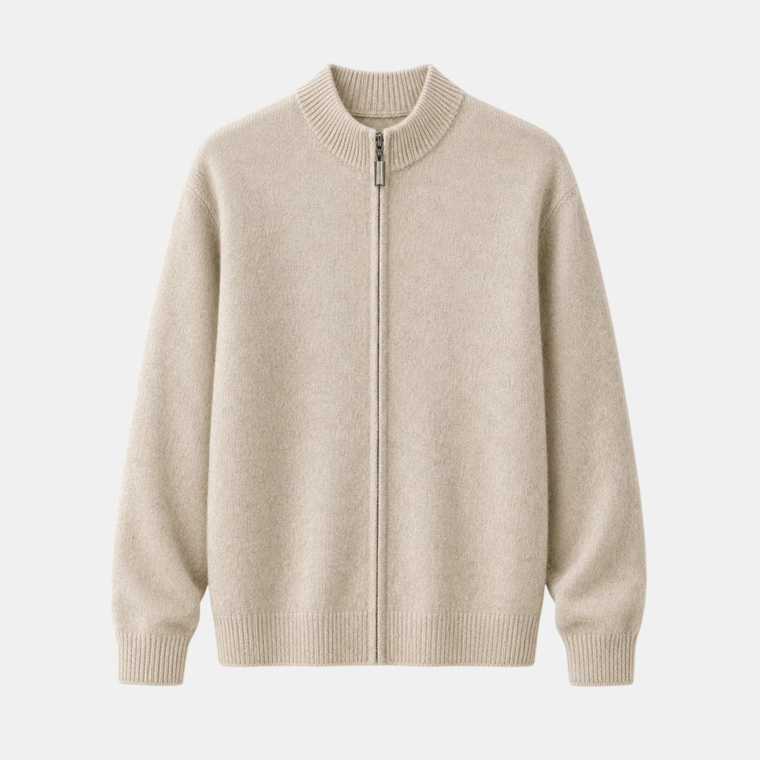 Chaqueta de Merino para Hombre con Cremallera