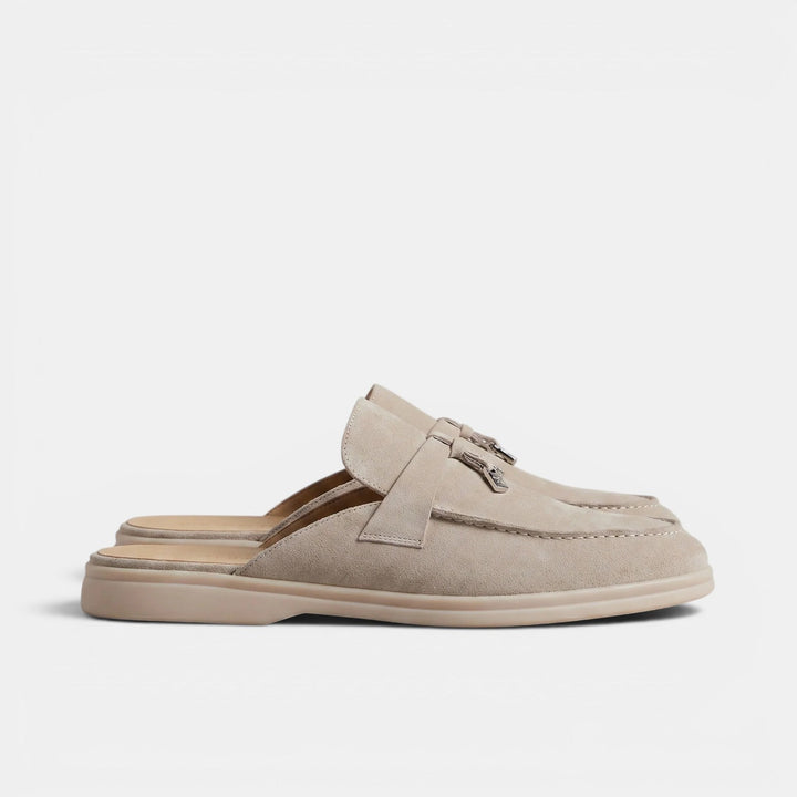 Mocasines Mule Hombre Ante