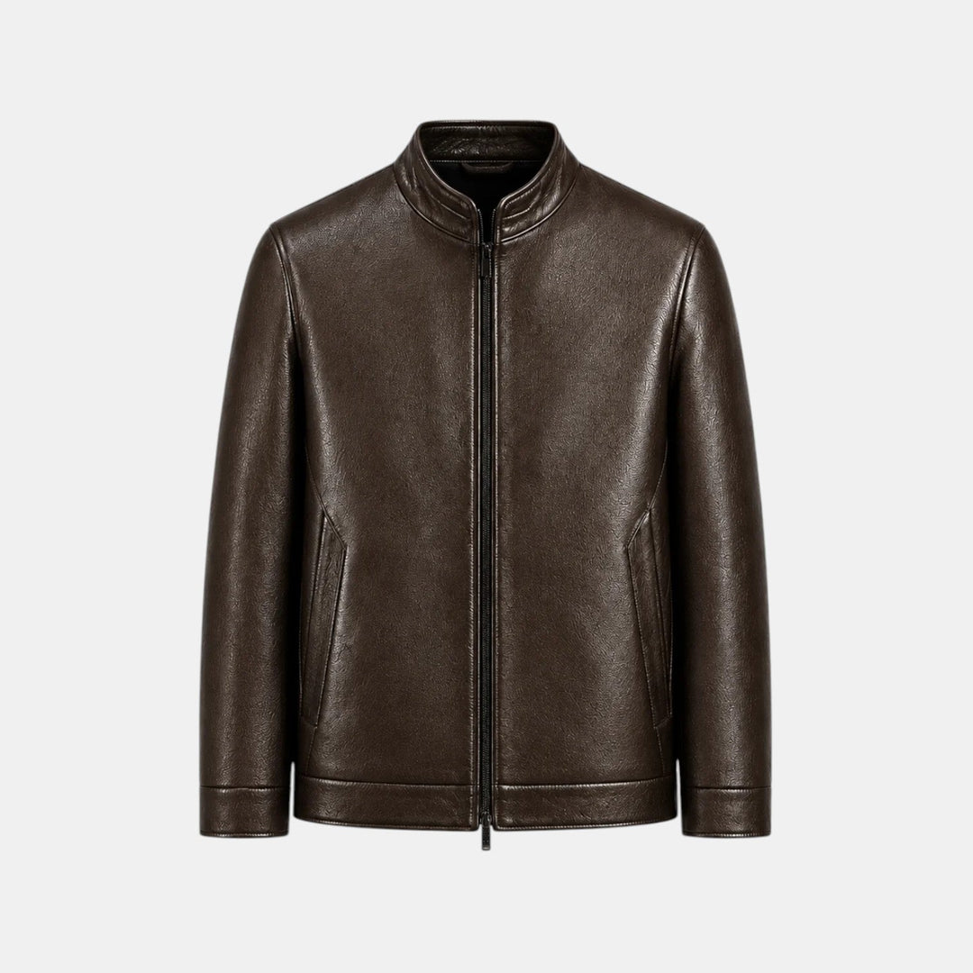 Chaqueta de Cuero Artificial para Hombre