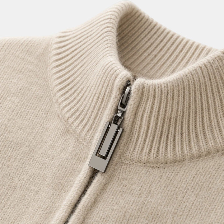 Chaqueta de Merino para Hombre con Cremallera