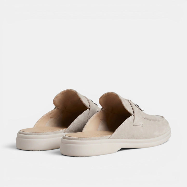 Mocasines Mule Hombre Ante
