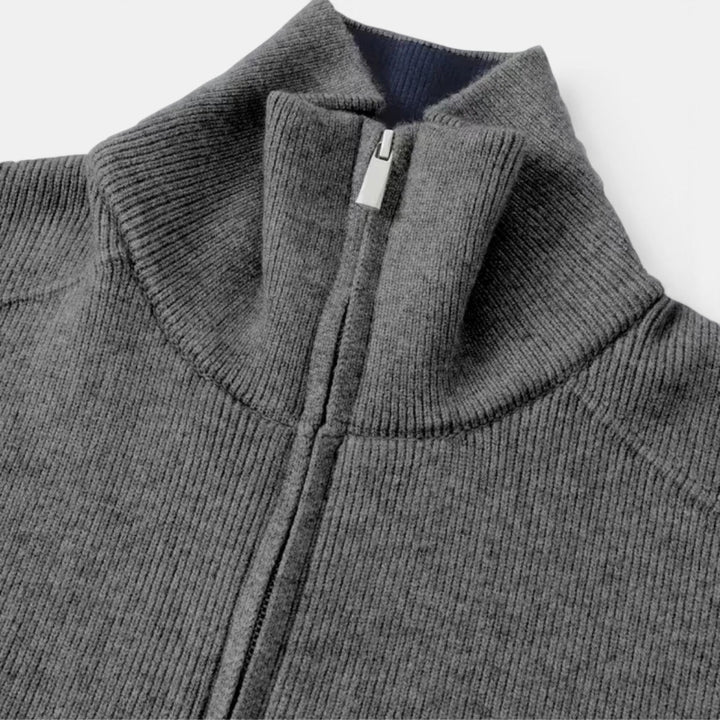 Chaqueta de Punto con Cierre de Cremallera para Hombre