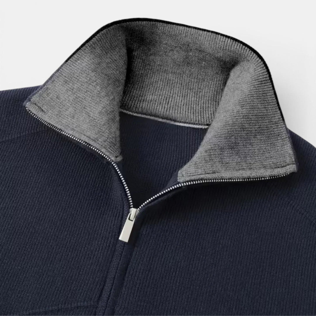 Chaqueta de Punto con Cierre de Cremallera para Hombre