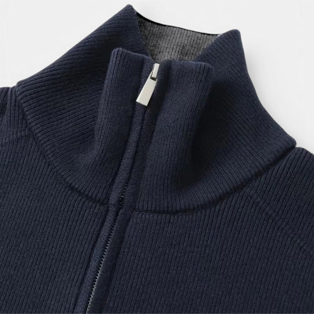 Chaqueta de Punto con Cierre de Cremallera para Hombre