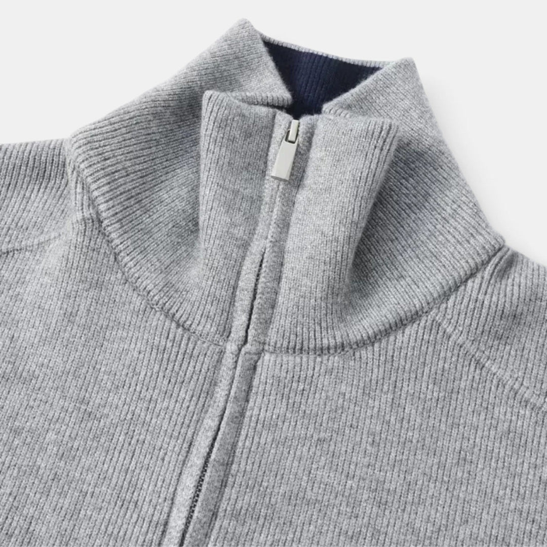 Chaqueta de Punto con Cierre de Cremallera para Hombre