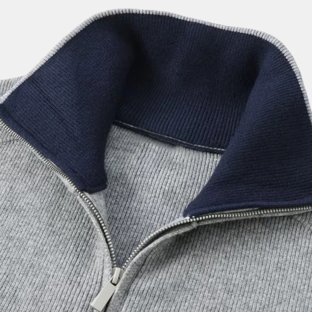 Chaqueta de Punto con Cierre de Cremallera para Hombre