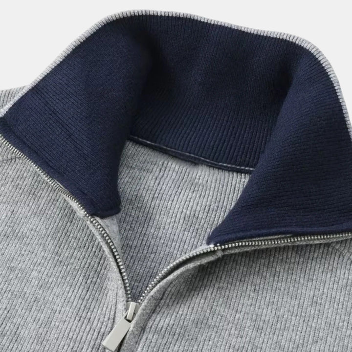 Chaqueta de Punto con Cierre de Cremallera para Hombre
