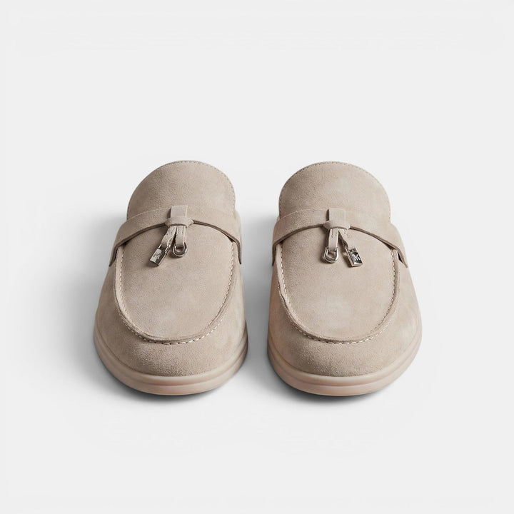 Mocasines Mule Hombre Ante