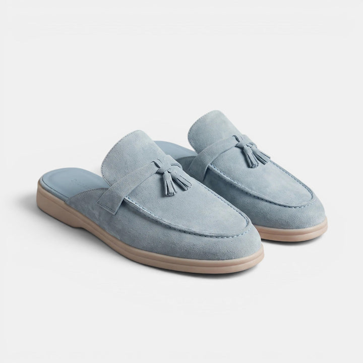 Mocasines Mule Hombre Ante