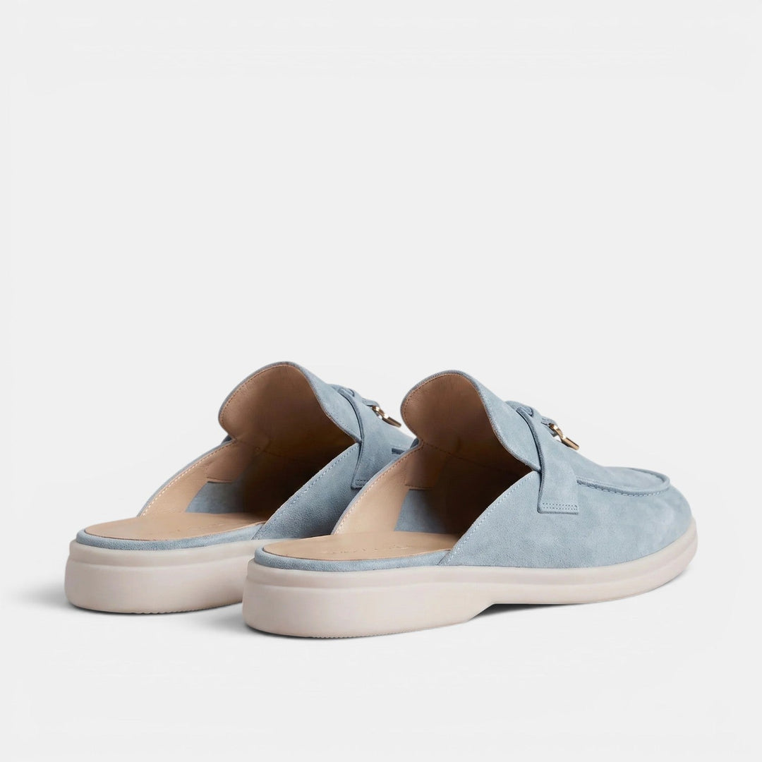 Mocasines Mule Hombre Ante