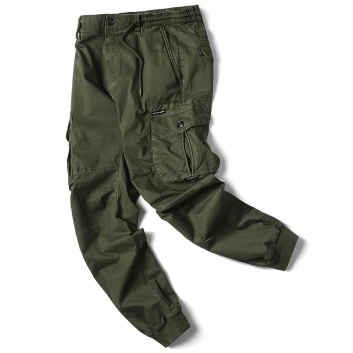 Koldo | Pantalón Cargo Jogger Hombre Bolsillos Laterales Puños Elásticos