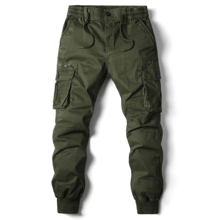 Koldo | Pantalón Cargo Jogger Hombre Bolsillos Laterales Puños Elásticos